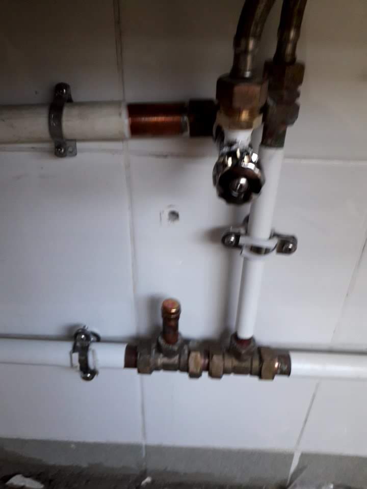 Add hot water pipes